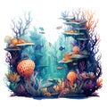 Mermaids Tale Fabric Panel 29