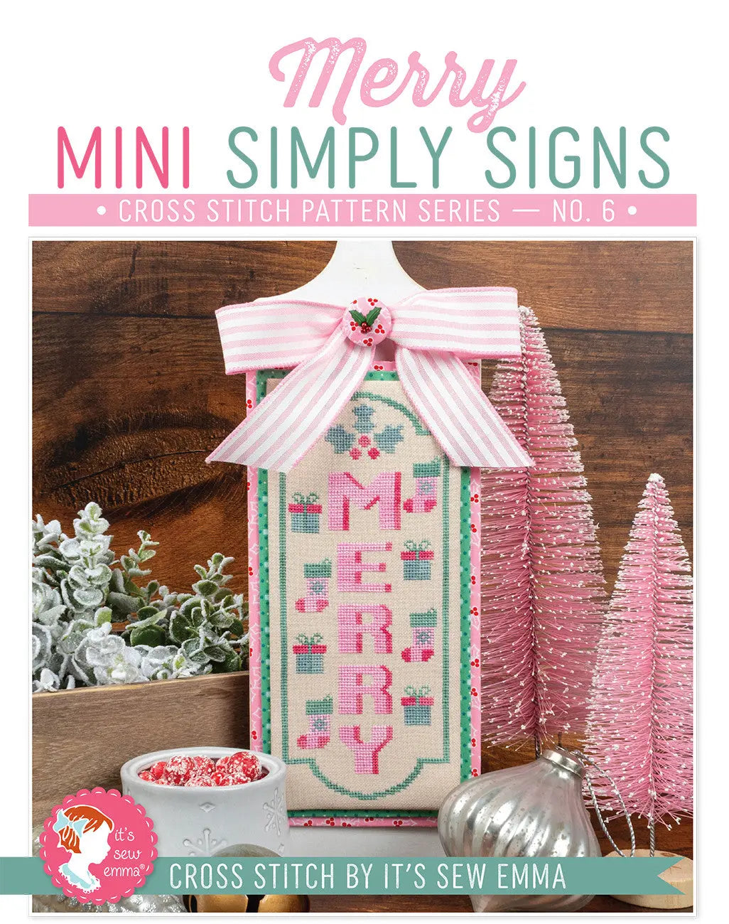 Merry Mini Simply Signs November Cross Stitch Pattern