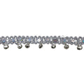 Metallic Sequin Trim with Mini Bells, 1 in X 25 Yards – Decorative Upholstery & Costume Design