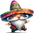 Mexican Gnomes Fabric Panel 16