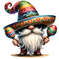 Mexican Gnomes Fabric Panel 2
