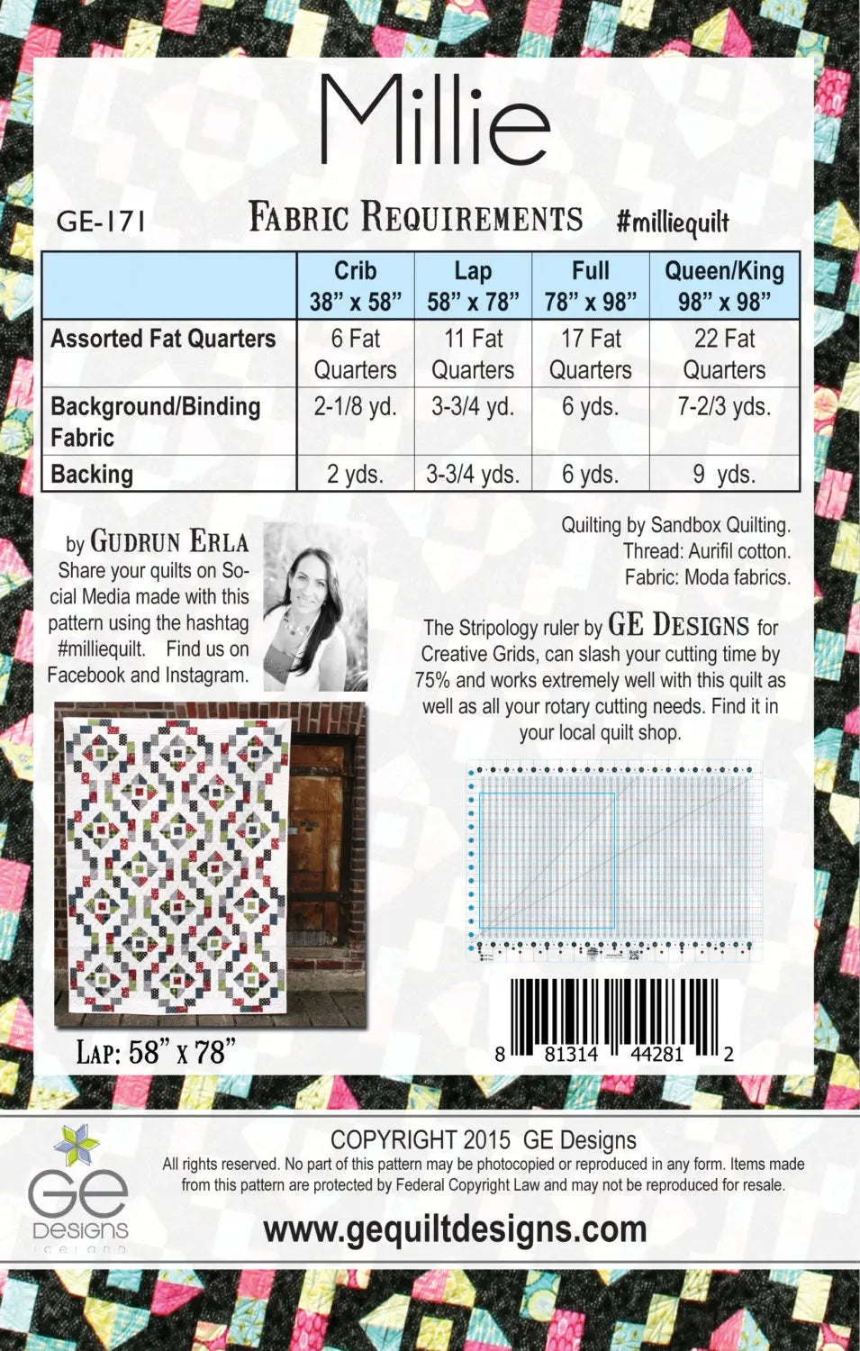 Millie Fat Quarter Pattern 171