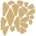 Mini Butterfly Effect Templates with 3/8in Seams 19pc