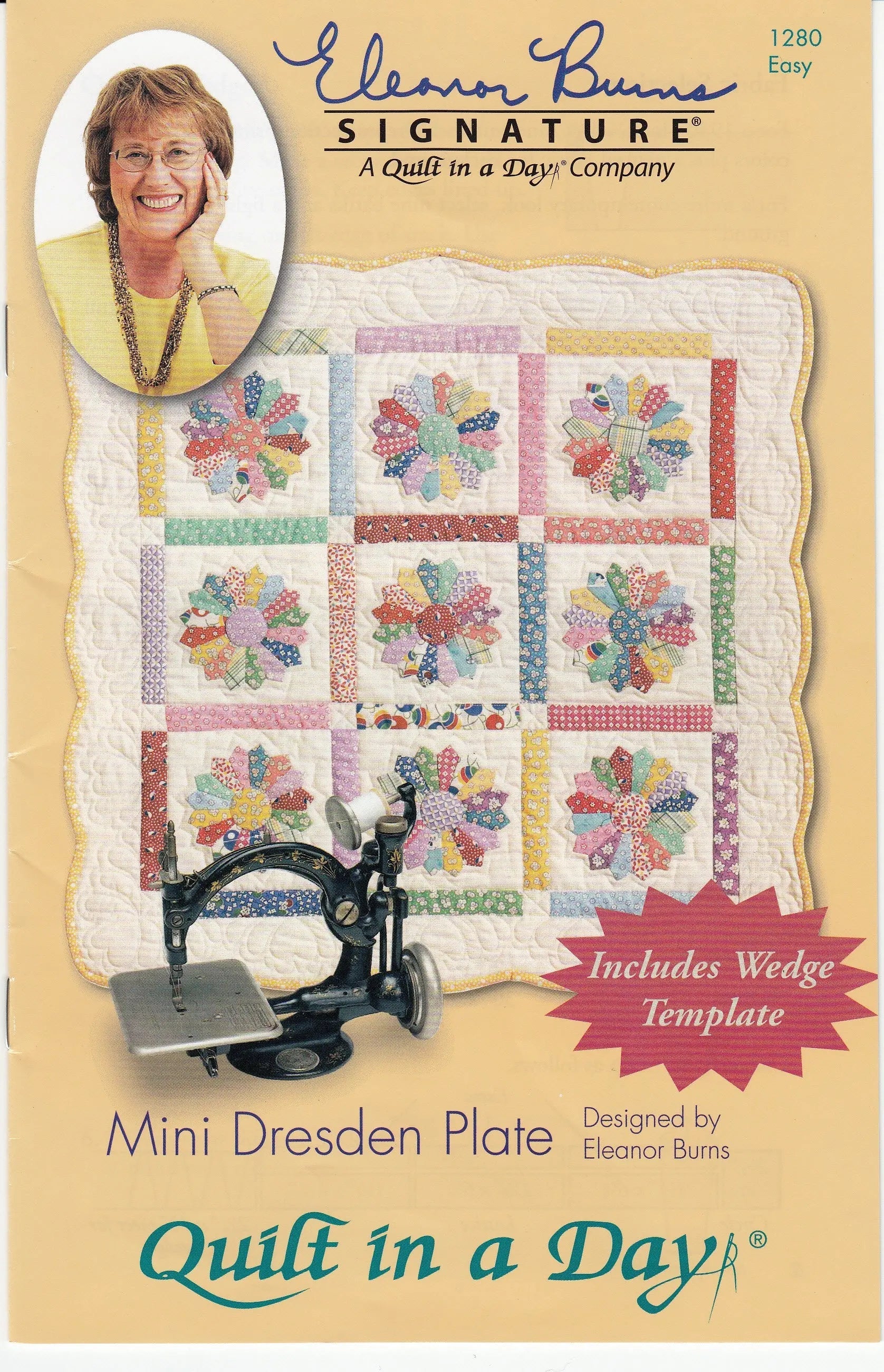 Mini Dresden Plate with Template