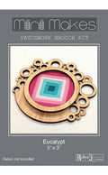 Mini Makes Brooch Circle Eucalypt