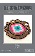 Mini Makes Brooch Circle Walnut