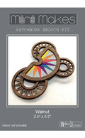 Mini Makes Brooch Moon Walnut