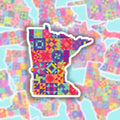 Minnesota State Quilt Stickers