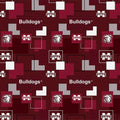 Mississippi State Bulldogs - Block Allover 44"/45" Fabric per yard
