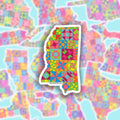 Mississippi State Quilt Stickers