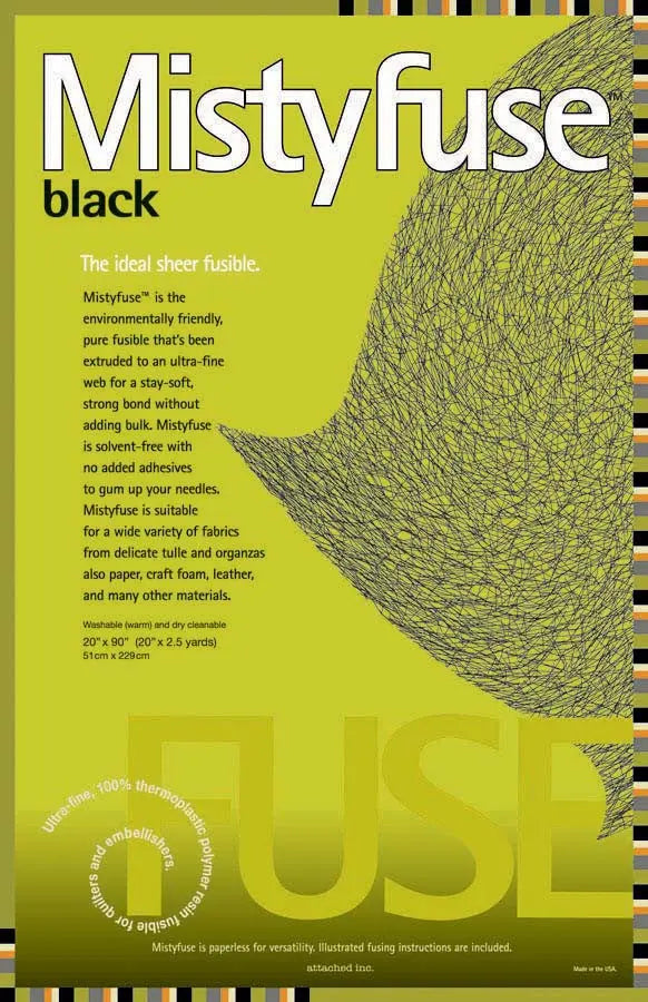 Mistyfuse Black 20in x 90in