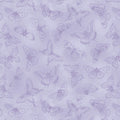 Monochromatic Butterflies - Lavender Fluttering Florals Cotton 43"/44" Fabric Per Yard