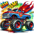 Monster Truck with Monster Fabric Panel 28