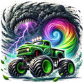 Monster Truck with Monster Fabric Panel 73