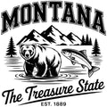Montana Black and White Fabric Panel