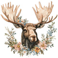 Moose Scene Fabric Panel 10