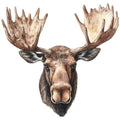 Moose Scene Fabric Panel 11