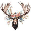 Moose Scene Fabric Panel 15