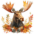 Moose Scene Fabric Panel 23