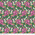 Morning Meadow - Flower Bunches - Green 44" / 45" Fabric Per Yard