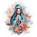 Mother Mary Catholic Fabric Panel 12