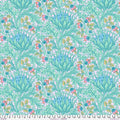 Multi Color Artichoke Lavender Cotton Wideback Fabric per yard