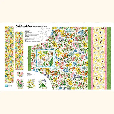 Multi Colored Healing Garden 60" Apron
