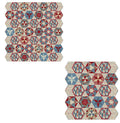 Multi Colour Pentagon  Pattern