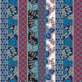 Multi Kamakura Stripe Cotton 43"/44" Fabric Per Yard
