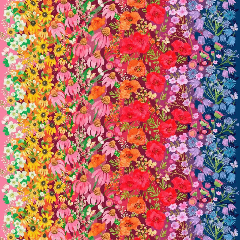 Multi Superbloom Jewel 44"/45" Fabric Per Yard Moda Fabrics & Supplies