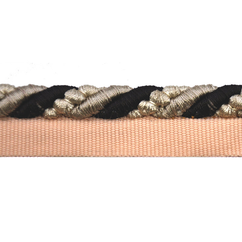 Multicolor Braided Upholstery Piping Cord with Lip, 3/8-inch X 5 yards – Decorative Welt Trim for Cushions & Furniture