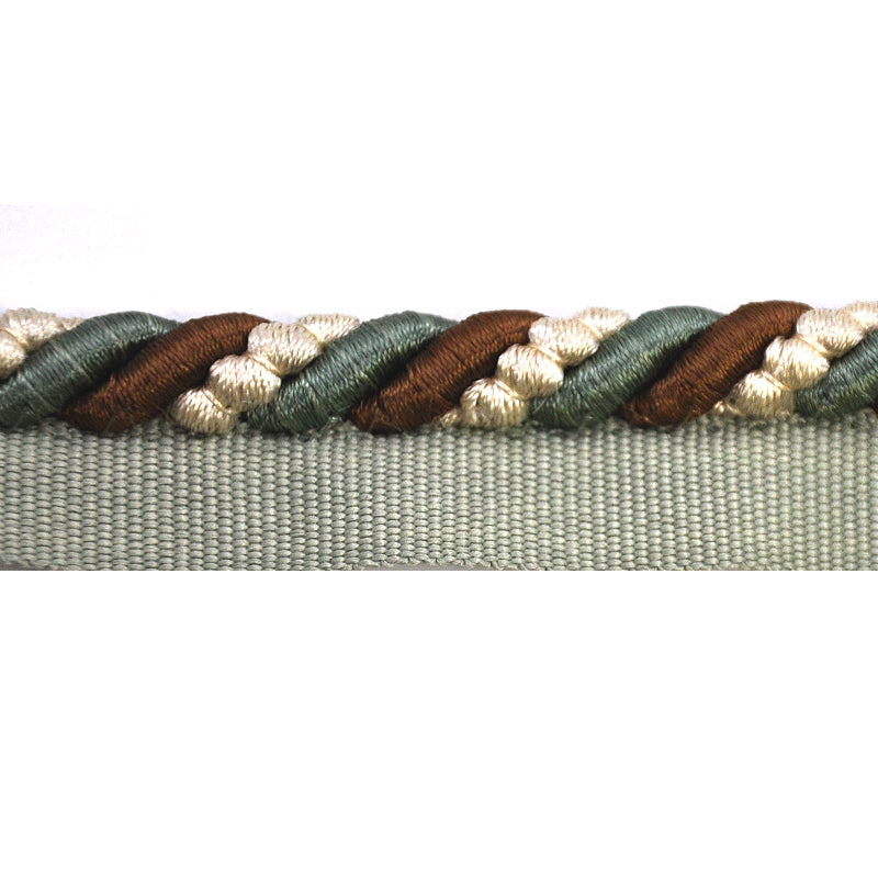 Multicolor Braided Upholstery Piping Cord with Lip, 3/8-inch X 5 yards – Decorative Welt Trim for Cushions & Furniture