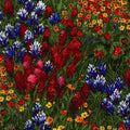 Multicolor Wildflowers 44"/45" Cotton Fabric Per Yard