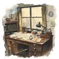 Murder Mystery Fabric Panel 23