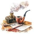 Murder Mystery Fabric Panel 30