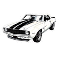 Muscle Cars Fabric Panel 4