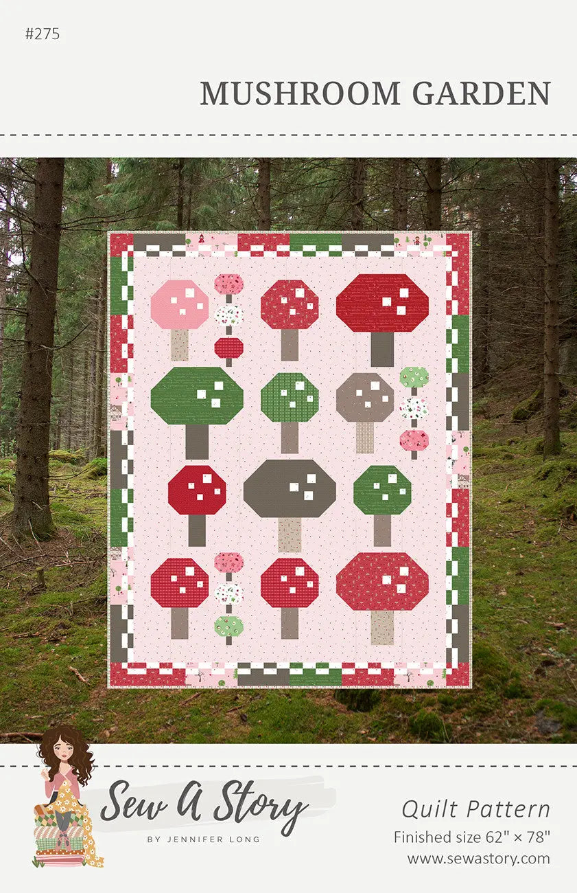 Mushroom Garden Quilt Pattern