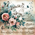Music Sheet Fabric Panel 11
