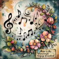 Music Sheet Fabric Panel 2