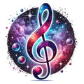 Musical Notes Fabric Panel 20
