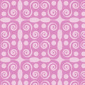 My Watercolor Garden - Geo Scroll - Pink 44" / 45" Fabric Per Yard