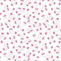 My Watercolor Garden - Scroll and Flower - Pink 44" / 45" Fabric Per Yard