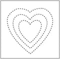 1974 Hearts 3"/5"/7" Stencil