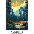 National Parks Posters Fabric Panel 1
