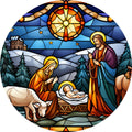 Nativity Christmas Ornaments Fabric Panel 26