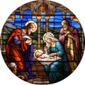 Nativity Christmas Ornaments Fabric Panel 32