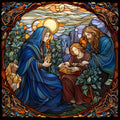 Nativity Stained Glass Fabric Panel 8