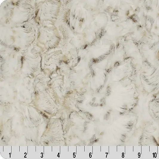 Natural Luxe Cuddle Snowy Owl 58/60" Fabric per yard