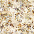 Natural Tonal Floral Wideback Cotton Fabric per yard