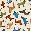 Natural Top Dog Cream 44"-45" Cotton Fabric per yard